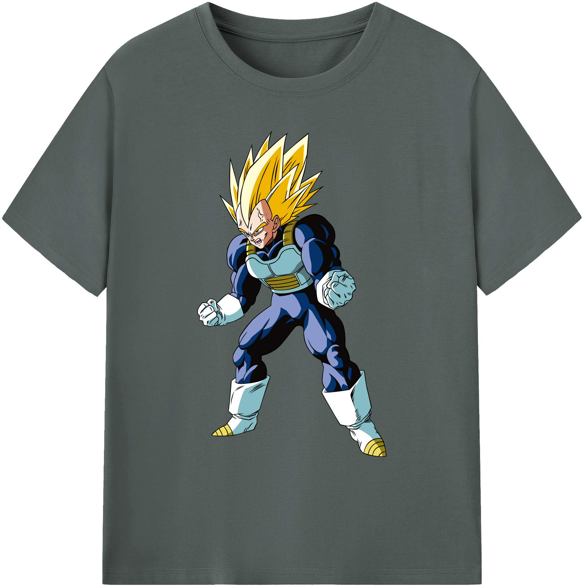 （画像用） ドラゴンボール ベジータ四世（Bejīta Yonsei）DRAGON BALL Vegeta IV 綿100％ メンズ半袖Tシャツ｜肌触りやわらか＆通気性